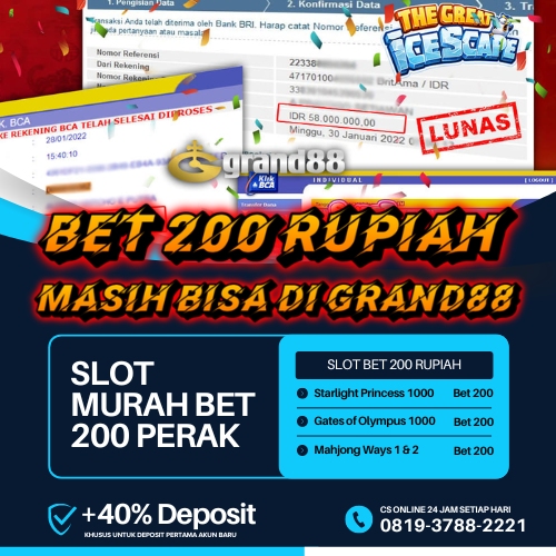 Slot Bet 200 Rupiah